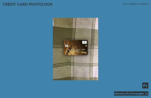 Ukraine Oshadbank Visa Goldkarte Fotoansicht Beispielvorschau